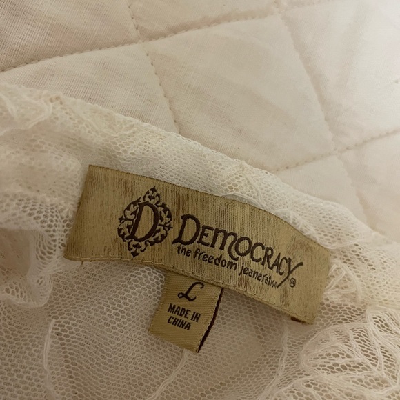 Sale! Democracy Lace Button-Down Blouse - Picture 3 of 3